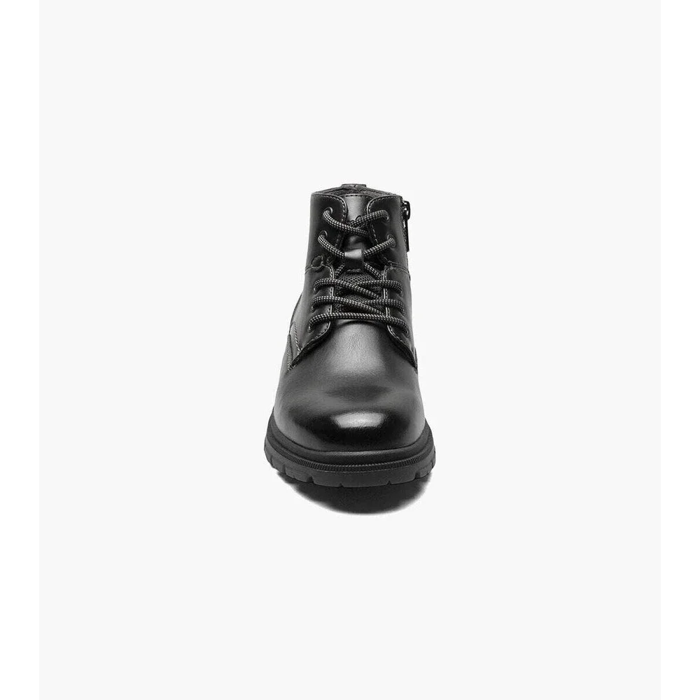 New Florsheim LOOKOUT JR. Plain Toe Lace Up Dress Boot Big Boys Youth 6 Black